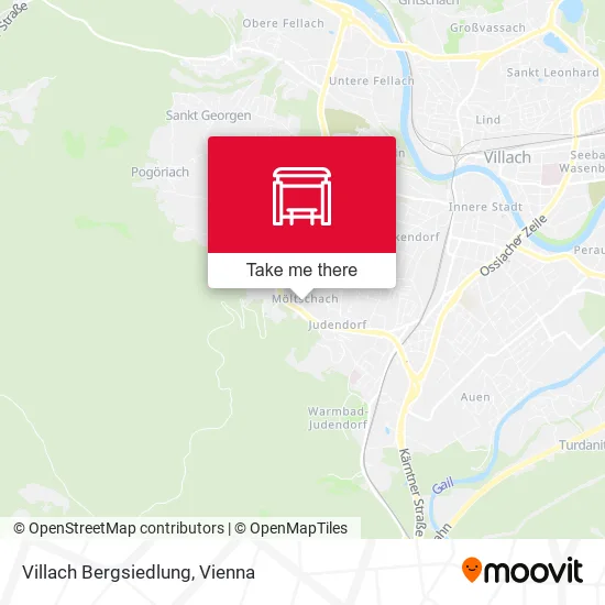 Villach Bergsiedlung map