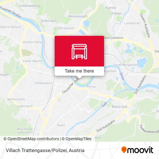 Villach Trattengasse/Polizei map
