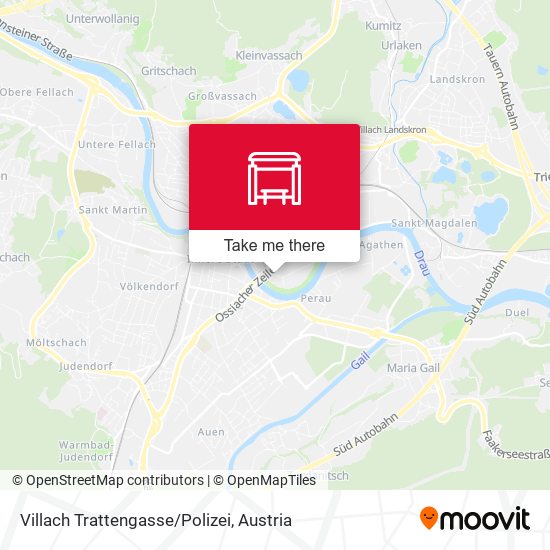 Villach Trattengasse/Polizei map