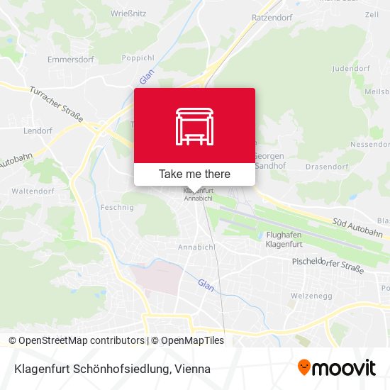 Klagenfurt Schönhofsiedlung map
