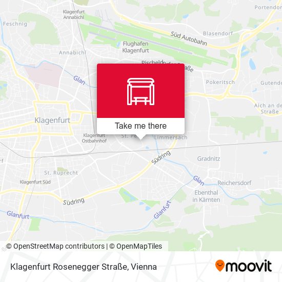 Klagenfurt Rosenegger Straße map