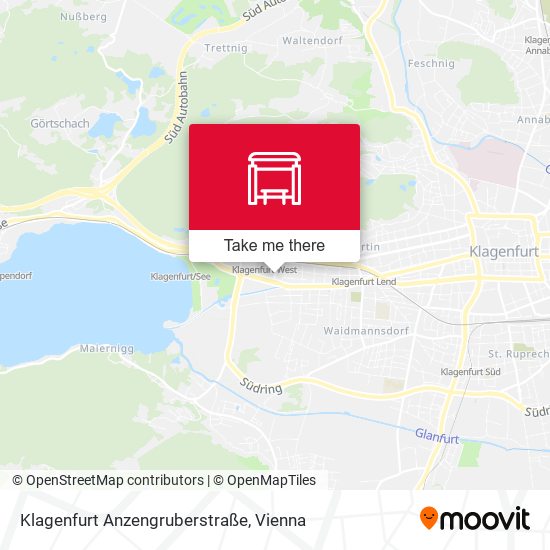 Klagenfurt Anzengruberstraße map