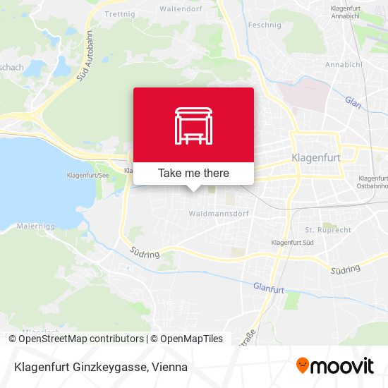 Klagenfurt Ginzkeygasse map