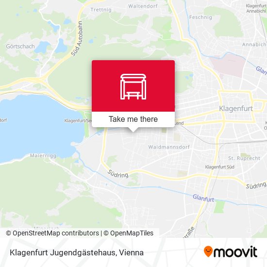 Klagenfurt Jugendgästehaus map