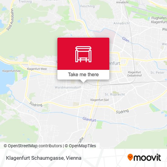 Klagenfurt Schaumgasse map