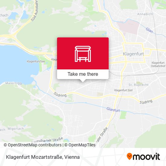 Klagenfurt Mozartstraße map