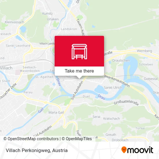Villach Perkonigweg map
