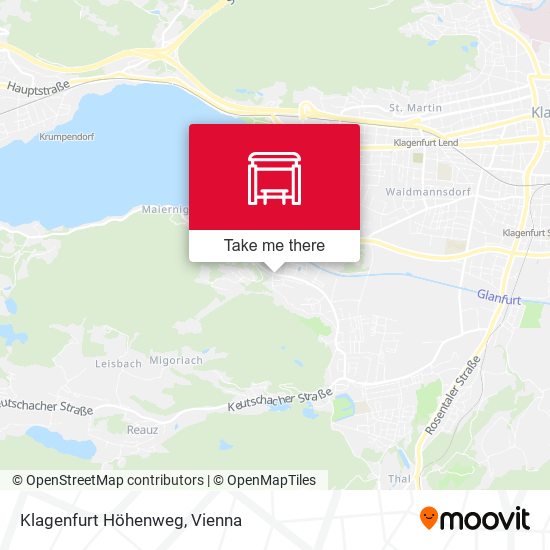 Klagenfurt Höhenweg map