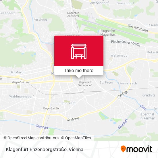 Klagenfurt Enzenbergstraße map