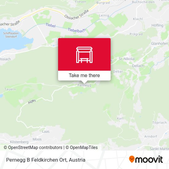 Pernegg B Feldkirchen Ort map