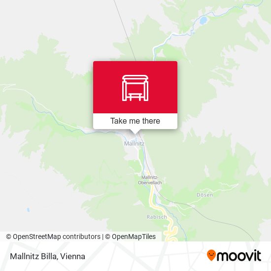 Mallnitz Billa map