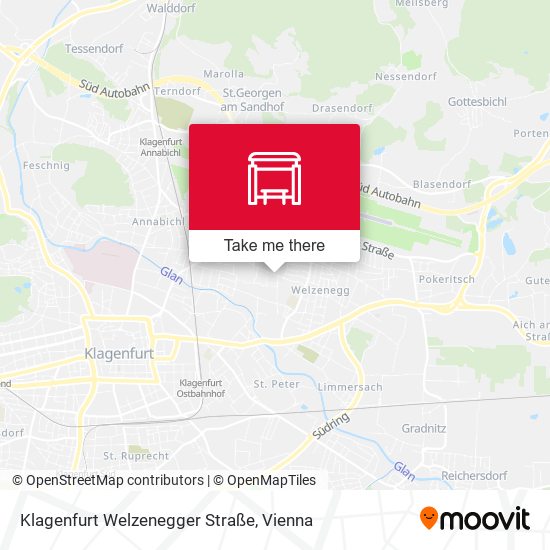 Klagenfurt Welzenegger Straße map