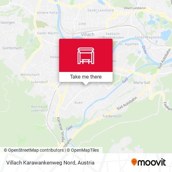 Villach Karawankenweg Nord map