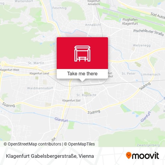 Klagenfurt Gabelsbergerstraße map