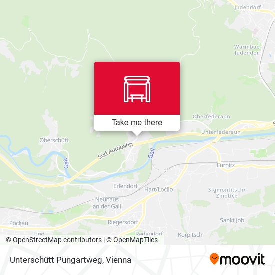 Unterschütt Pungartweg map