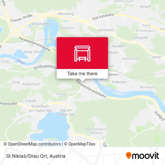 St.Niklas/Drau Ort map