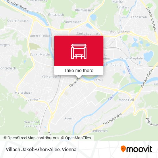 Villach Jakob-Ghon-Allee map