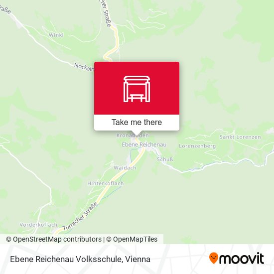 Ebene Reichenau Volksschule map