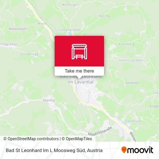 Bad St Leonhard Im L Moosweg Süd map