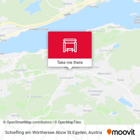 Schiefling am Wörthersee Abzw St.Egyden map