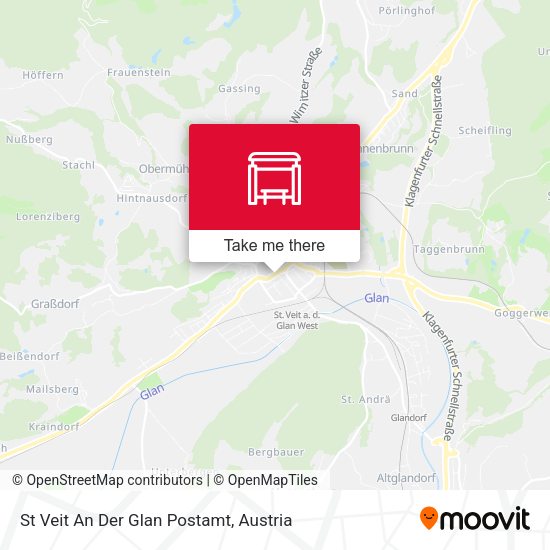 St Veit An Der Glan Postamt map
