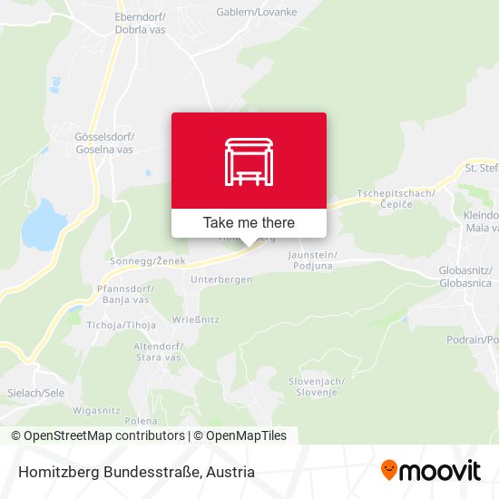 Homitzberg Bundesstraße map