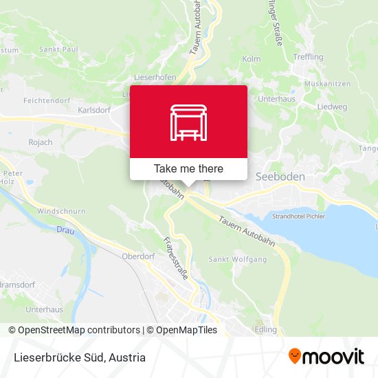Lieserbrücke Süd map