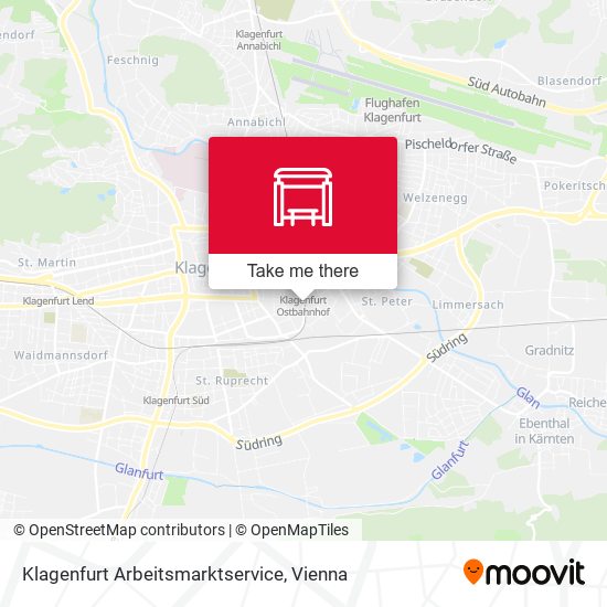 Klagenfurt Arbeitsmarktservice map