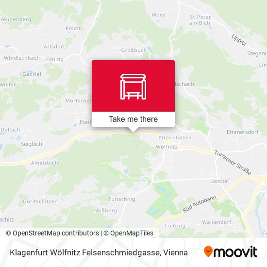 Klagenfurt Wölfnitz Felsenschmiedgasse map