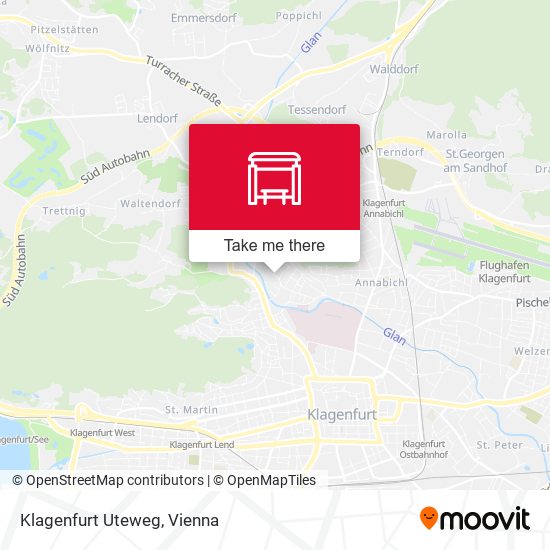 Klagenfurt Uteweg map