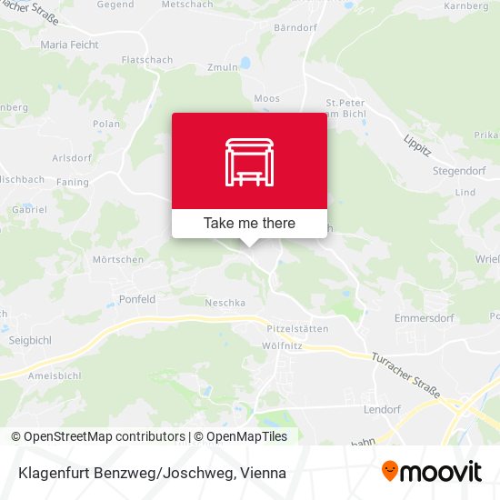 Klagenfurt Benzweg/Joschweg map