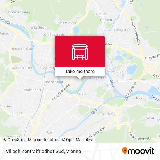 Villach Zentralfriedhof Süd map