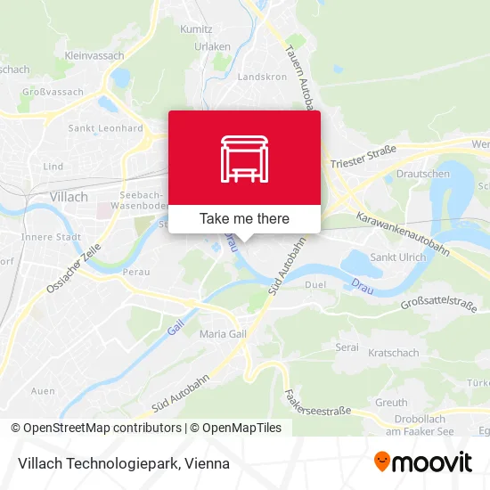 Villach Technologiepark map