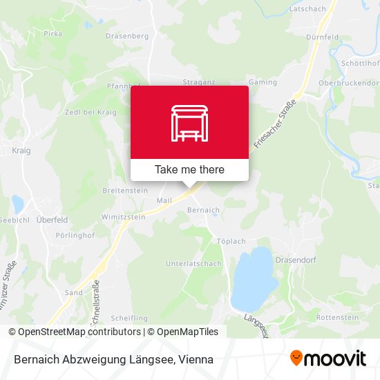 Bernaich Abzweigung Längsee map