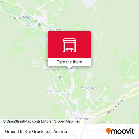 Gmünd In Ktn Grünleiten map