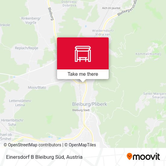 Einersdorf B Bleiburg Süd map