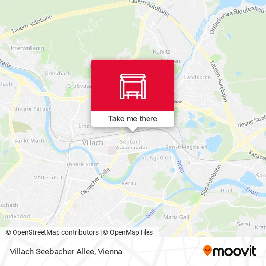 Villach Seebacher Allee map