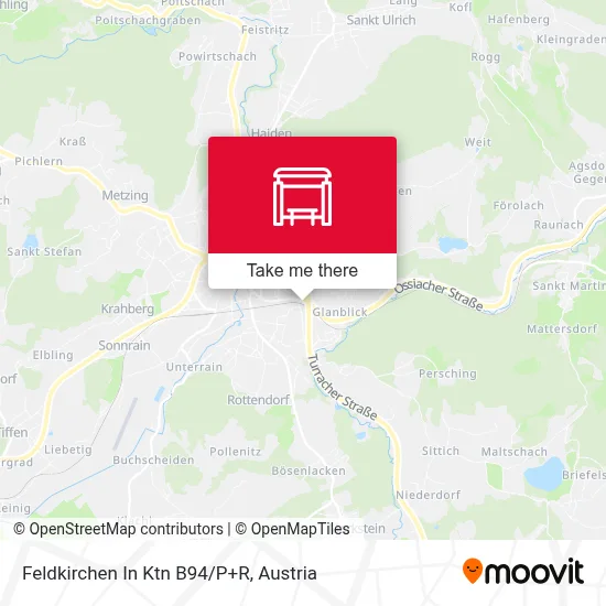 Feldkirchen In Ktn B94/P+R map