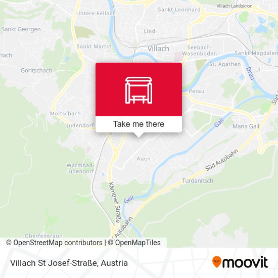Villach St Josef-Straße map