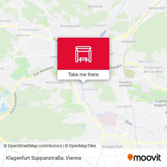 Klagenfurt Suppanstraße map