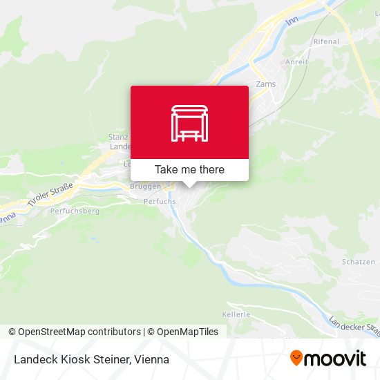 Landeck Kiosk Steiner map