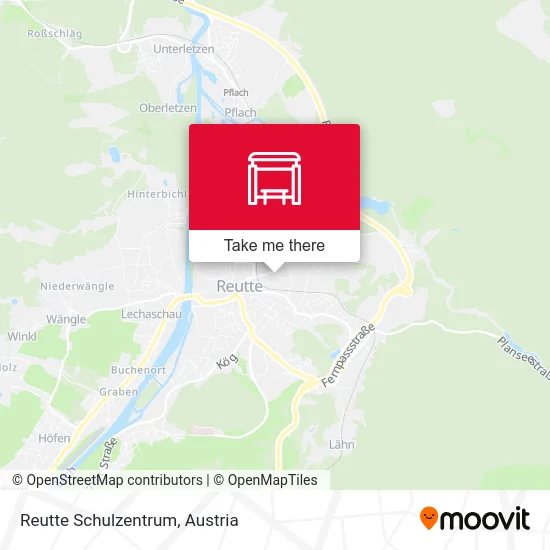 Reutte Schulzentrum map