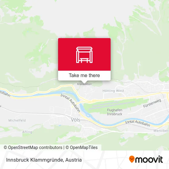Innsbruck Klammgründe map