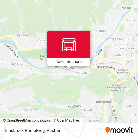 Innsbruck Primelweg map