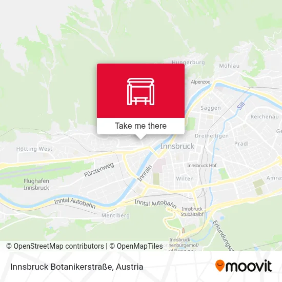 Innsbruck Botanikerstraße map