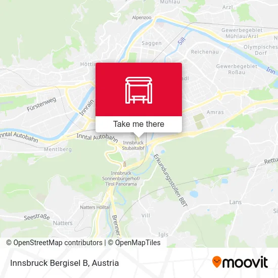 Innsbruck Bergisel B map