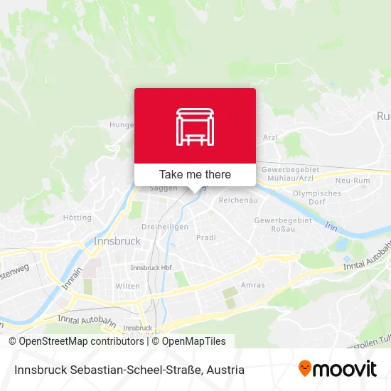 Innsbruck Sebastian-Scheel-Straße map
