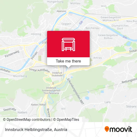 Innsbruck Helblingstraße map