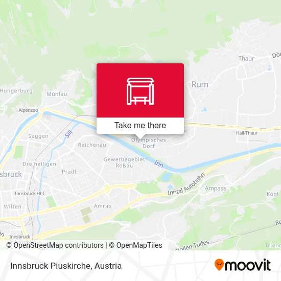 Innsbruck Piuskirche map