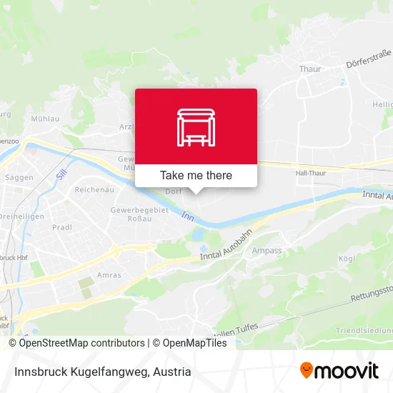 Innsbruck Kugelfangweg map